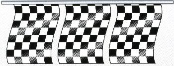 RACE STYLE CHECKER PENNANTS