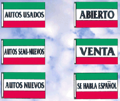 SPANISH MESSAGE FLAGS